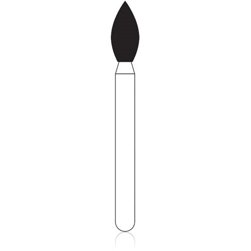 Zir-Cut Specialty Diamond Burs, FG, Pointed Football, # Z368, 2.3 mm, Z-Grit, Blue, 5/Pk, Z368-023