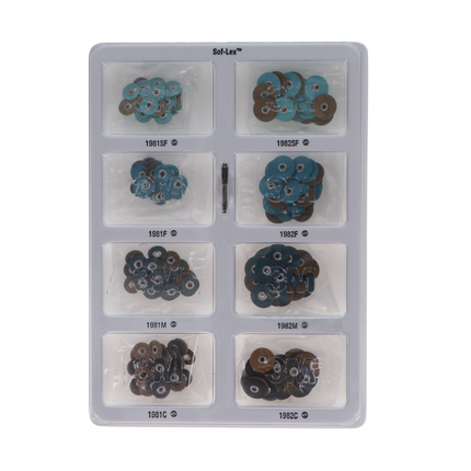 Sof-Lex Contouring and Polishing Kit, Pop-On, Assorted, 1/Pk, 1980