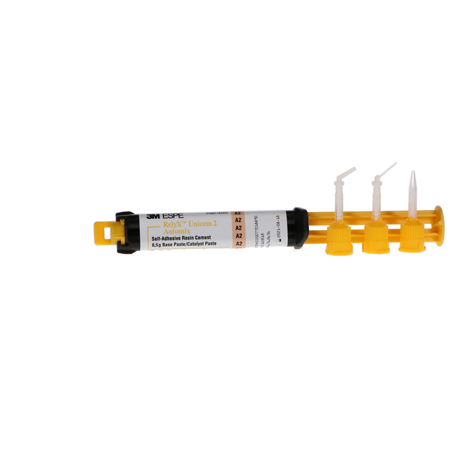 RelyX Unicem 2 Self-Adhesive Resin Cement, Automix Syringe Value Pack, A2 Universal, 3/Pk