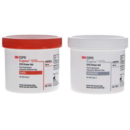 Express STD Putty Regular Set Heavy Body VPS Impression Material. 2 Jars: 1 - 7312