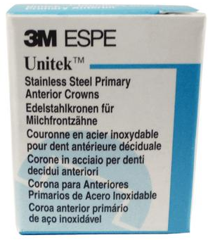 Unitek Stainless Steel Primary Anterior Crowns, # 1 Lower Cuspid, 5/Pk
