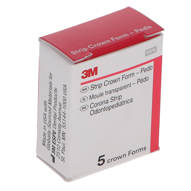 Unitek Pedodontic Strip Crown Forms, Primary Anterior, # 3 Lateral Upper Right, 5/Pk