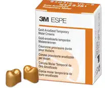 3M Gold Anodized Crowns 5Bx