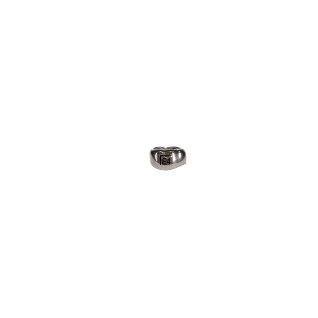 Ion Nichro Stainless Steel Molar Crowns, Pediatric, Second Primary Molar, # 4 Lower Left, 5/Pk, ELL4