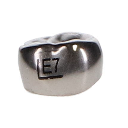 Ion Nichro Stainless Steel Molar Crowns, Pediatric, Second Primary Molar, # 7 Upper Left, 5/Pk, EUL7