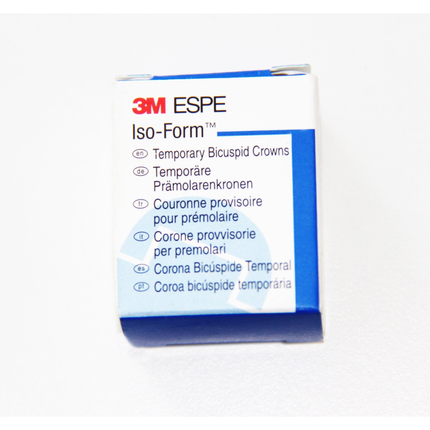 Iso-Form Preformed Tin-Silver Crowns, Adult, Second Bicuspid, # 58 Lower Right, 5/Pk, L58