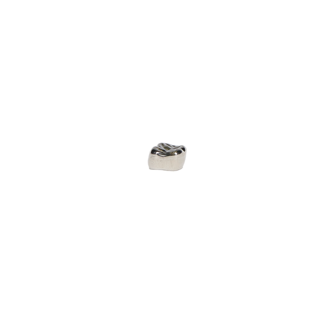 Iso-Form Preformed Tin-Silver Crowns, Adult, Second Molar, # 72 Lower Right, 5/Pk, L72