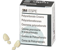 Polycarbonate Crowns, Adult, Long Lower Incisor, # 60, Universal Shade, 5/Pk, P60