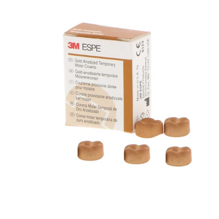Unitek Crowns Gold Ano 2nd Mol LR3 940443 5/Bx