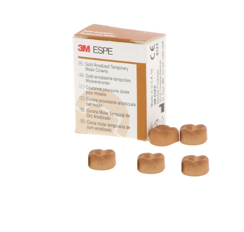 Unitek Crowns Gold Ano 2nd Mol LR3 940443 5/Bx