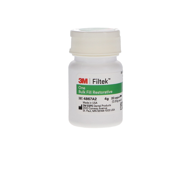 Filtek One Bulk Fill, Capsule Refill, 0.2 g, A2, 20/Pk, 4867A2