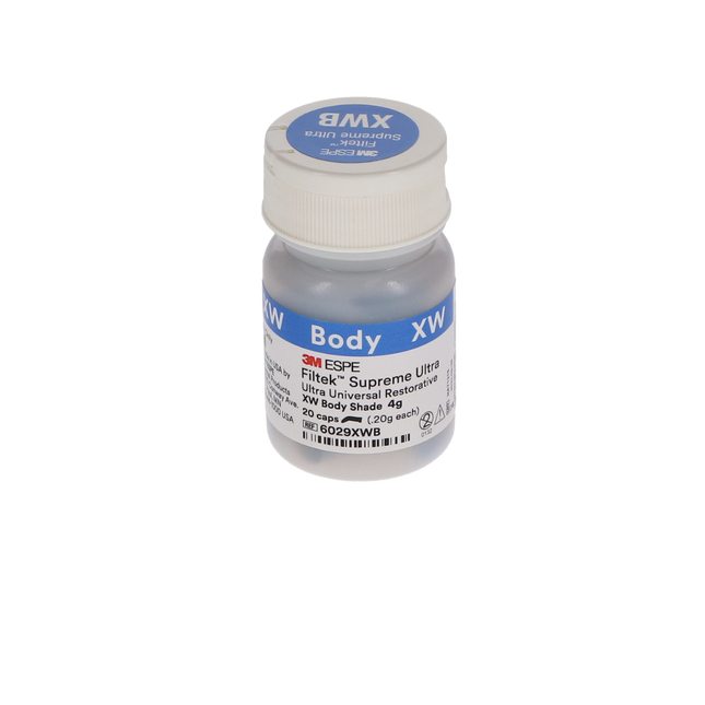 Filtek Supreme Ultra, Capsule Refill, 0.2 g, Body, Extra White, 20/Pk
