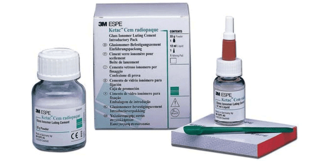 Ketac Cem Radiopaque Glass Ionomer Luting Cement, Powder Refill, 33 g, 1/Pk