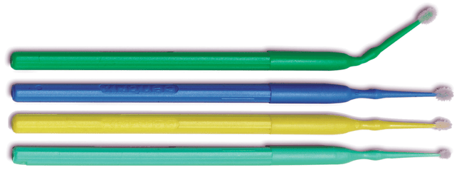 Benda Micro Single-Ended Applicators, 2.0 mm, Regular, Green, 576/Pk, 380015