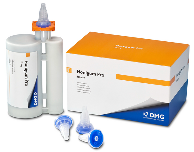 Honigum Automix VPS Impression Material, Cartridge Pack, Light Body, Quad Fast Set, 25 ml, Honey, 4/Pk, 999639