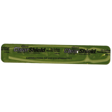 Kolorz ClearShield Fluoride Varnish, 5% NaF, Caramel, 200/Pk, 799517