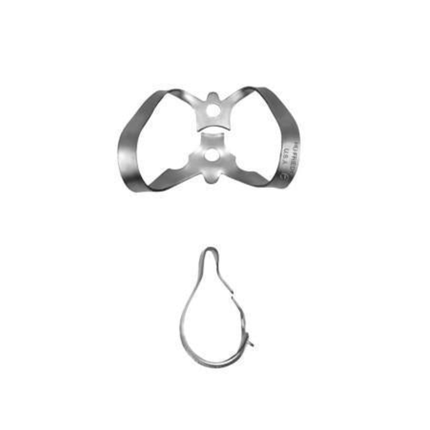 Rubber Dam Clamp, # 6, Anterior, Satin Steel, 1/Pk, RDCM6