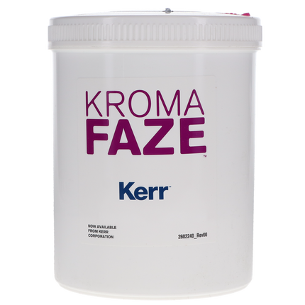 KromaFaze Color-Changing Alginate Impression Material, Dust-Free, Fast Set, Canister, 1 lb, Mint, 1/Pk, 27452