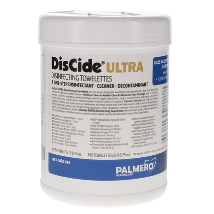 Palmero - Discide Ultra Wipes Large 160/Can (Loose)