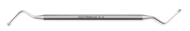 Surgical Curette, Lucas Alveolar, Double-End, Octagonal Handle, # 86, 1/Pk, 1003164