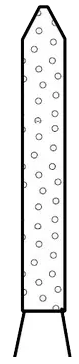Two Striper Diamond Burs, FGSS, Short Cut, Bevel-End Cylinder, 250.8 S, 1.2 mm, Coarse, Green, 5/Pk, 2015902