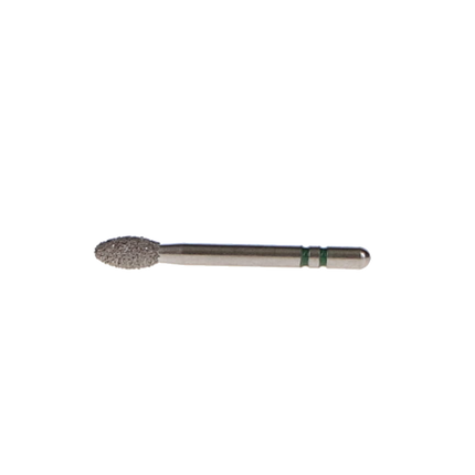 Two Striper Diamond Burs, FG, KS Cylinder, Egg, 287.4, 2.3 mm, Coarse, Green, 5/Pk, 2015981