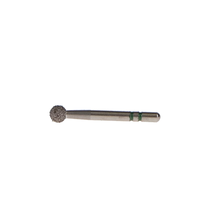 Two Striper Diamond Burs, FG, Round, 135, 2.6 mm, Coarse, Green, 5/Pk, 2015007