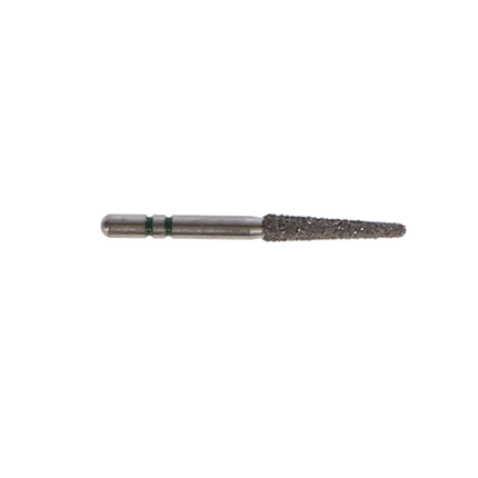 Two Striper Diamond Burs, FG, Round-End Taper, 767.9, 1.8 mm, Coarse, Green, 5/Pk, 2015455