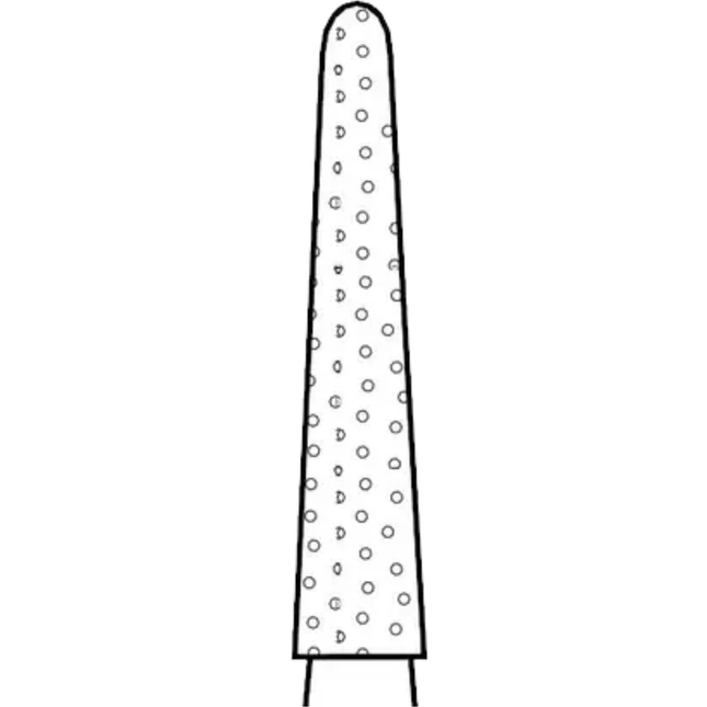 Two Striper Diamond Burs, FG, Round-End Taper, 767.9, 1.8 mm, Fine, Red, 5/Pk, 2015485