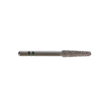 Two Striper Diamond Burs, FG, Round-End Taper, 780.8, 2.1 mm, Coarse, Green, 5/Pk, 2015464