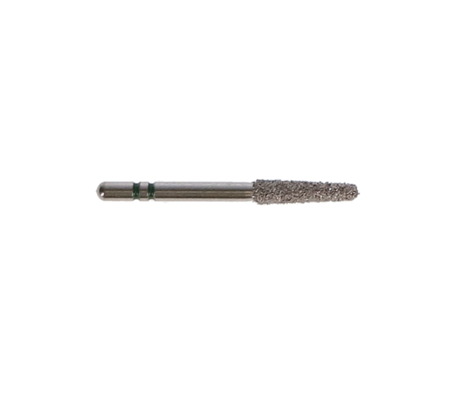 Two Striper Diamond Burs, FG, Round-End Taper, 780.8, 2.1 mm, Coarse, Green, 5/Pk, 2015464
