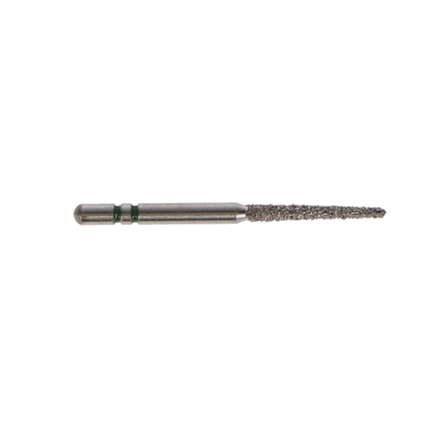Two Striper Diamond Burs, FG, Round-End Taper, 781.10, 1.3 mm, Coarse, Green, 5/Pk, 2015466