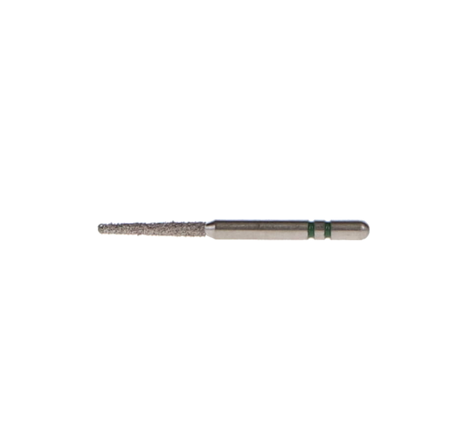 Two Striper Diamond Burs, FG, Round-End Taper, 781.8, 1.2 mm, Coarse, Green, 5/Pk, 2015478