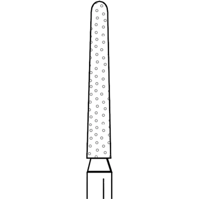 Two Striper Diamond Burs, FG, Round-End Taper, 782.10, 1.6 mm, Fine, Red, 5/Pk, 2015435