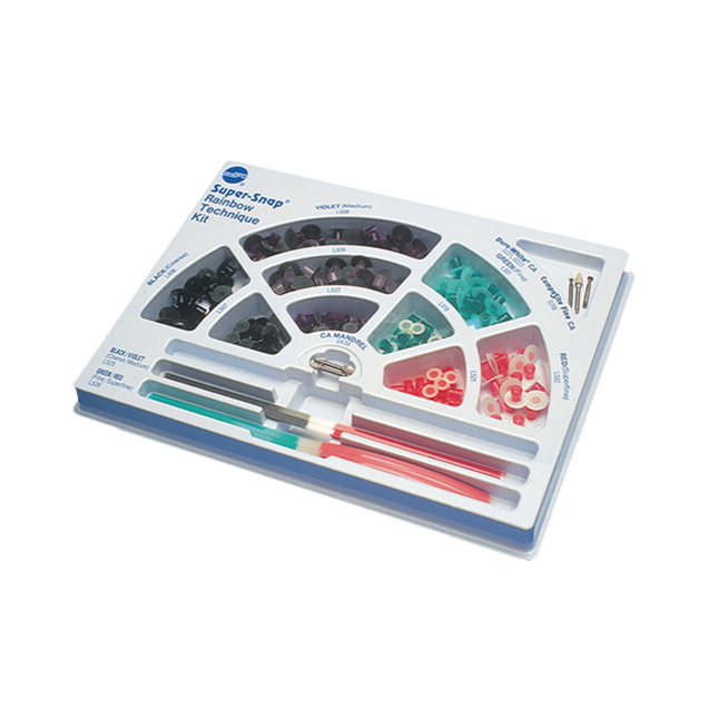 Super-Snap Disks, CA, Rainbow Technique Kit, Assorted, 180/Pk, 0500