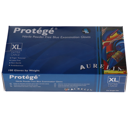 Aurelia Protege Nitrile Examination Gloves, Powder-Free, Extra Large, 100/Box, 93999
