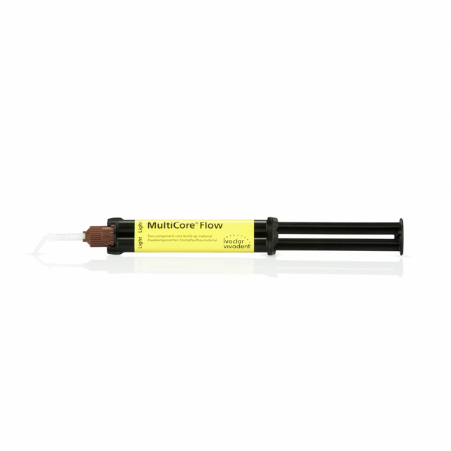 MultiCore Flow Composite Core Build-Up Material, Dual-Cure, Automix Syringe Refill, 10 g, Light, 1/Pk, 604166