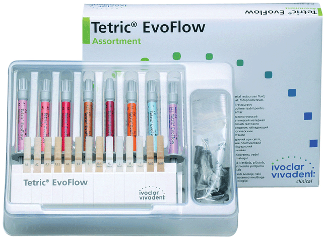 Tetric EvoFlow Nano-Optimized Composite, Light-Cure, Cavifil Refill, 0.2 g, B1, 20/Pk, 641348