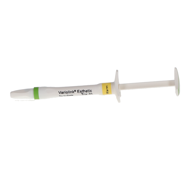 Variolink Esthetic Luting Cement, Try-in Paste Refill, 1.7 g, Warm, 1/Pk, 666115
