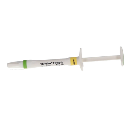Variolink Esthetic Try-In Paste Refill, Warm Shade, 1.7g Syringe and 5 tips