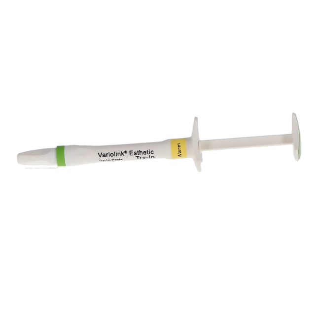 Variolink Esthetic Try-In Paste Refill, Warm Shade, 1.7g Syringe and 5 tips