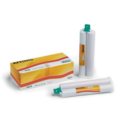 Affinis System 75 Tray A-Silicone Impression Material, Refill Pack, Heavy Body, Fast Set, 75 ml, Caramel, 2/Pk, C6620