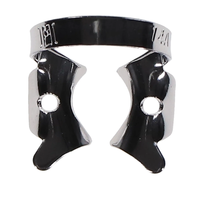Coltene - Hygenic #14A Winged Rubber Dam Clamp Downward Sloped Jaws for Large, Partially