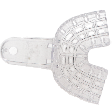 President, Impression Tray, Disposable, Clear, Perforated, # 9, Anterior Universal, 12/Pk, C6909