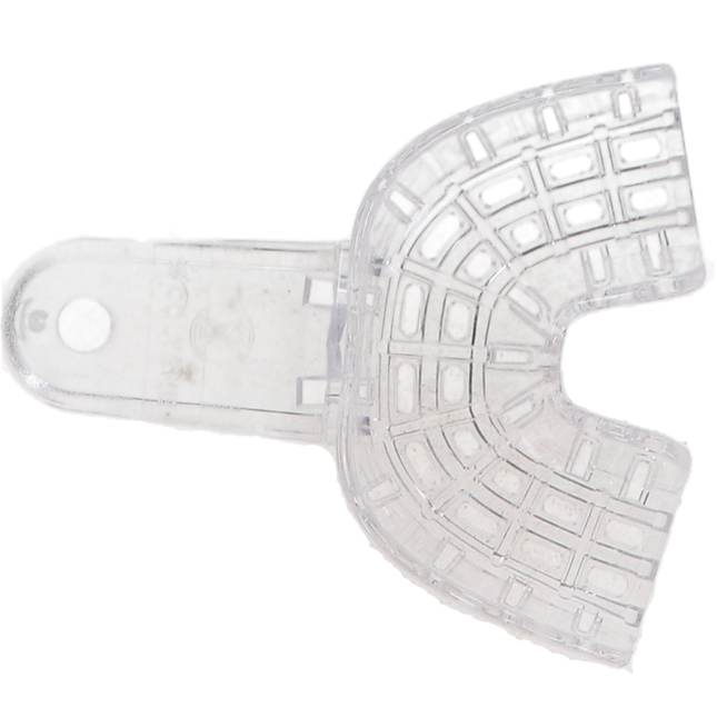 President, Impression Tray, Disposable, Clear, Perforated, # 9, Anterior Universal, 12/Pk, C6909