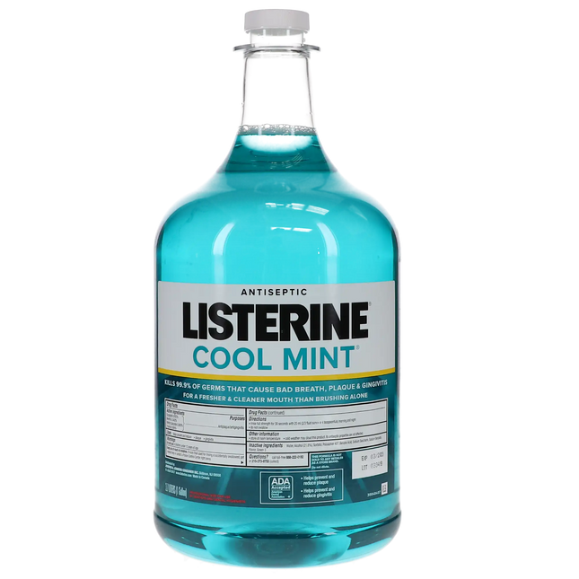 Listerine Cool Mint Gallon 1 x 1GL bottle + 1 pump