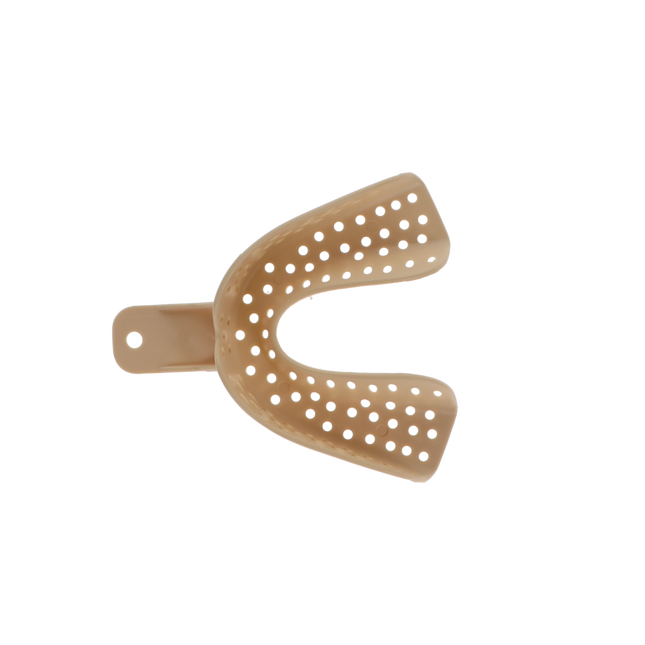 Tra-Tens Disposable Impression Trays, Perforated, # 6, Large, Lower, 12/Pk, 013456-000