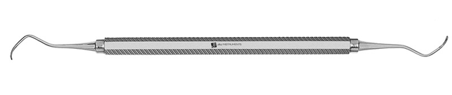 Universal Curette, # 17-18S McCall, Narrow Blade Molars, EagleLite Handle, Resin, 3/8", Black, 1/Pk, AECM17-18SX