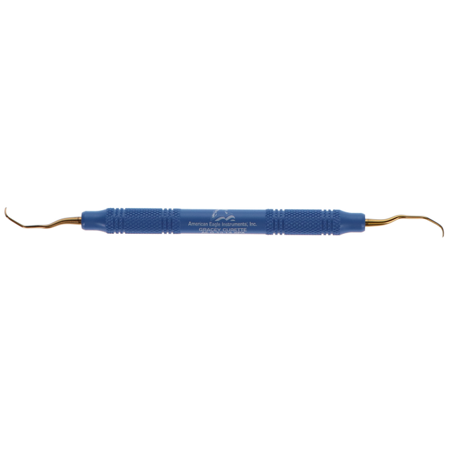 Standard Gracey Curette, XP, # 13-14, Posterior Distal, EagleLite, Resin, 3/8", Blue, 1/Pk, AEG13-14XPX