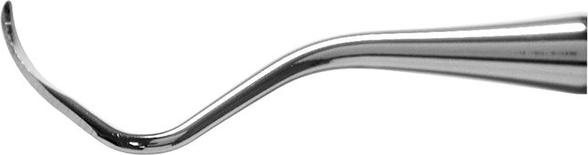 Universal Curette, # 3-4 Rules, Smallest Posterior, EagleLite, Resin, 3/8", Yellow, 1/Pk, AECR3-4X